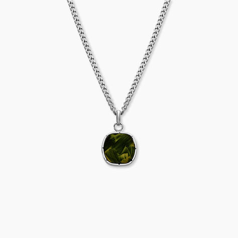 Collier Jourdan Azeneth Acier Argenté - Bijoux Homme | Marc Orian