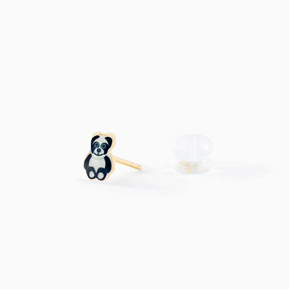 Boucles D'oreilles Puces Ourson Or Jaune - Puces Enfant | Marc Orian
