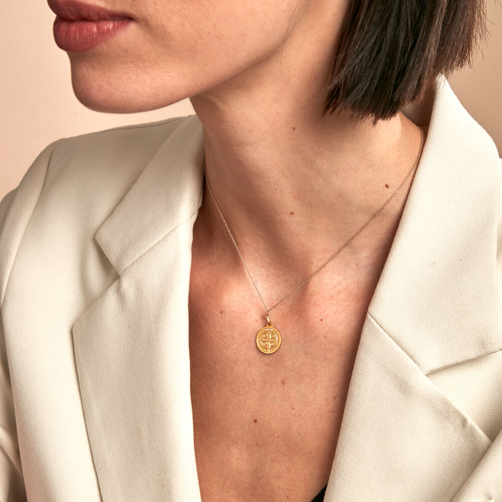 Pendentif Benoit Or Jaune - Médailles et médaillons Famille | Marc Orian