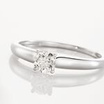 Bague Solitaire Flora Or Blanc Diamant - Solitaires Femme | Marc Orian