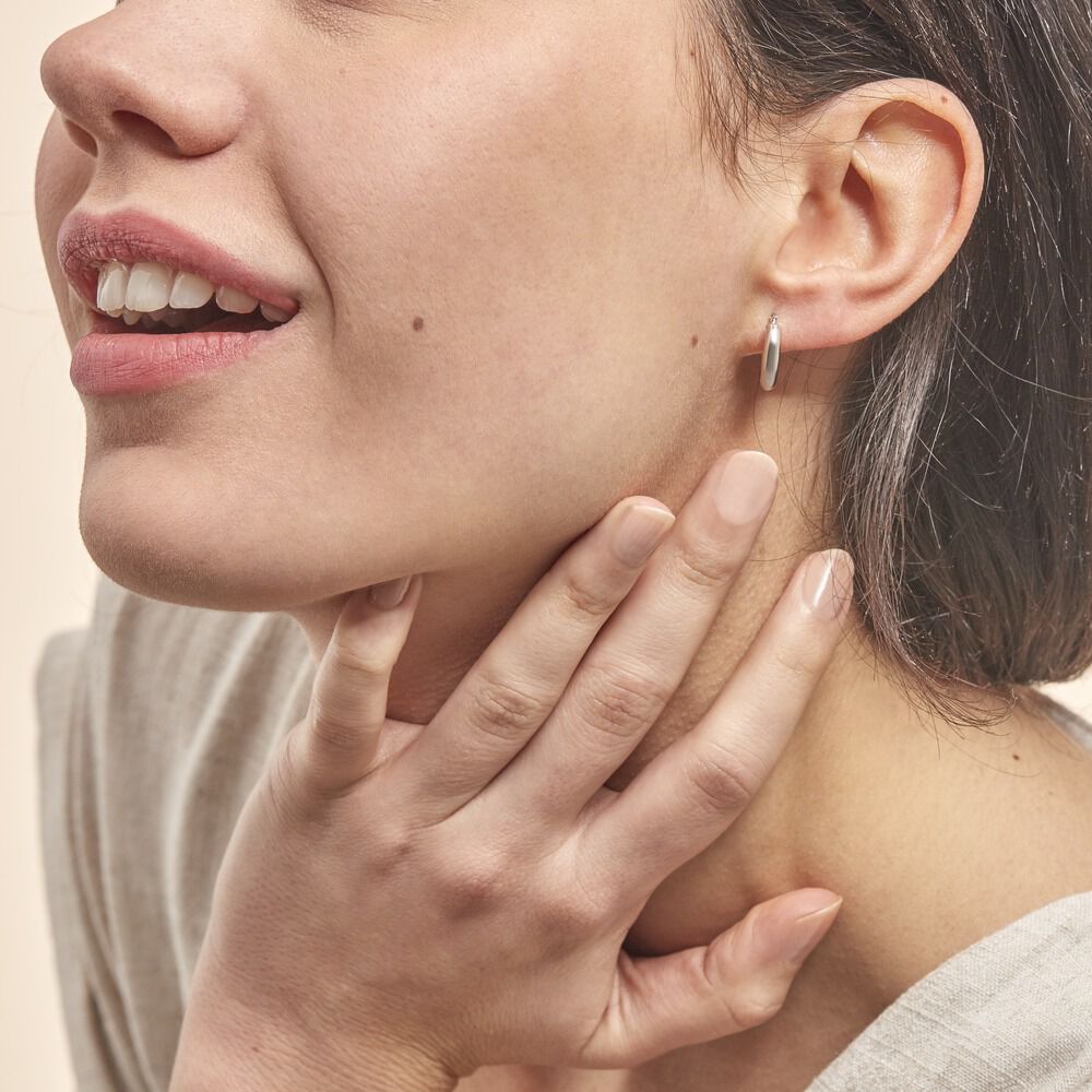 Créoles Shalana Or Blanc - Créoles Femme | Marc Orian