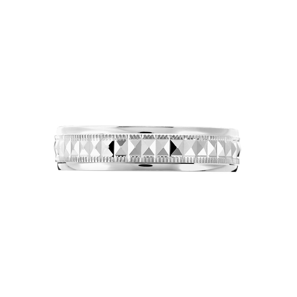 Alliance Mathieu Argent Blanc - Alliances Homme | Marc Orian