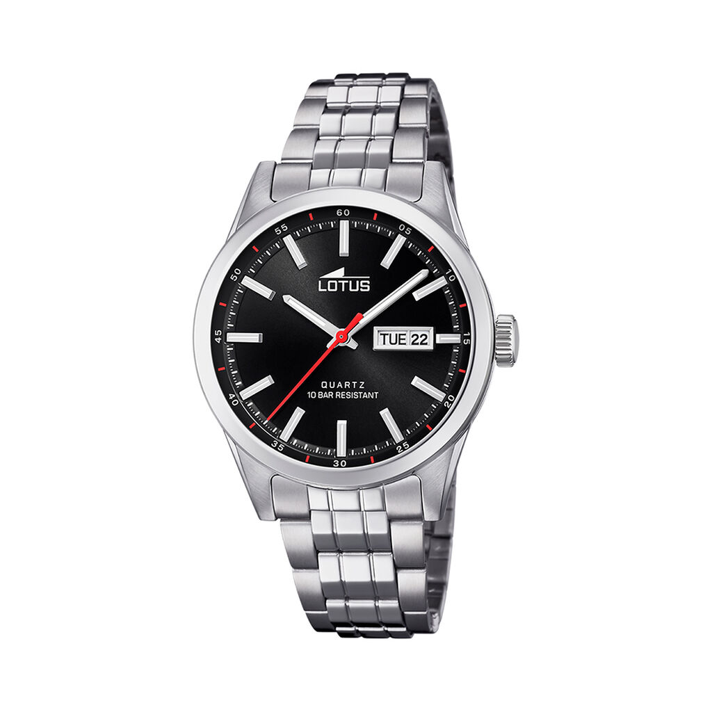 Montre Lotus Classique 42 Noir - Montres &eacute;tanches Homme | Marc Orian