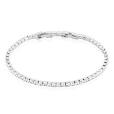 Bracelet Lou-anne Argent Blanc Oxyde De Zirconium Blanc - Bracelets chaînes Femme | Marc Orian