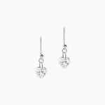 Boucles D'oreilles Pendantes Argent Blanc Sopher Oxydes De Zirconium - Boucles d'oreilles pampille Femme | Marc Orian