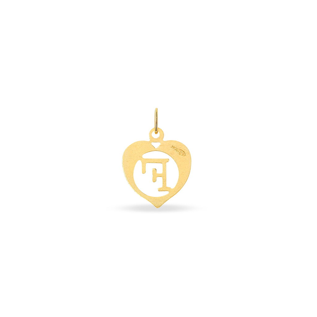 Pendentif Eudocie Coeur Lettre Or Jaune - Pendentifs Famille | Marc Orian