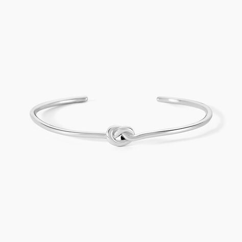 Bracelet Jonc Haria Argent Blanc - Bracelets joncs Femme | Marc Orian
