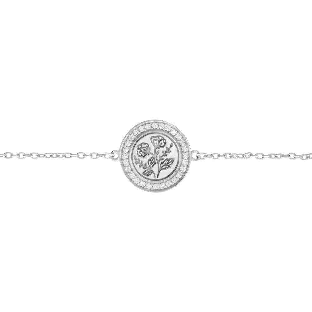 Bracelet Wolfilo Argent Oxyde - Bracelets Medailles Femme | Marc Orian