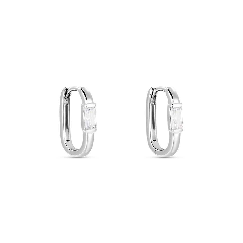 Créoles Celyn Argent Rhodié Oxyde De Zirconium - Créoles Femme | Marc Orian