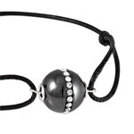 Bracelet Nina Cera Argent Blanc Strass Et C&eacute;ramique - Bracelets cordons Femme | Marc Orian