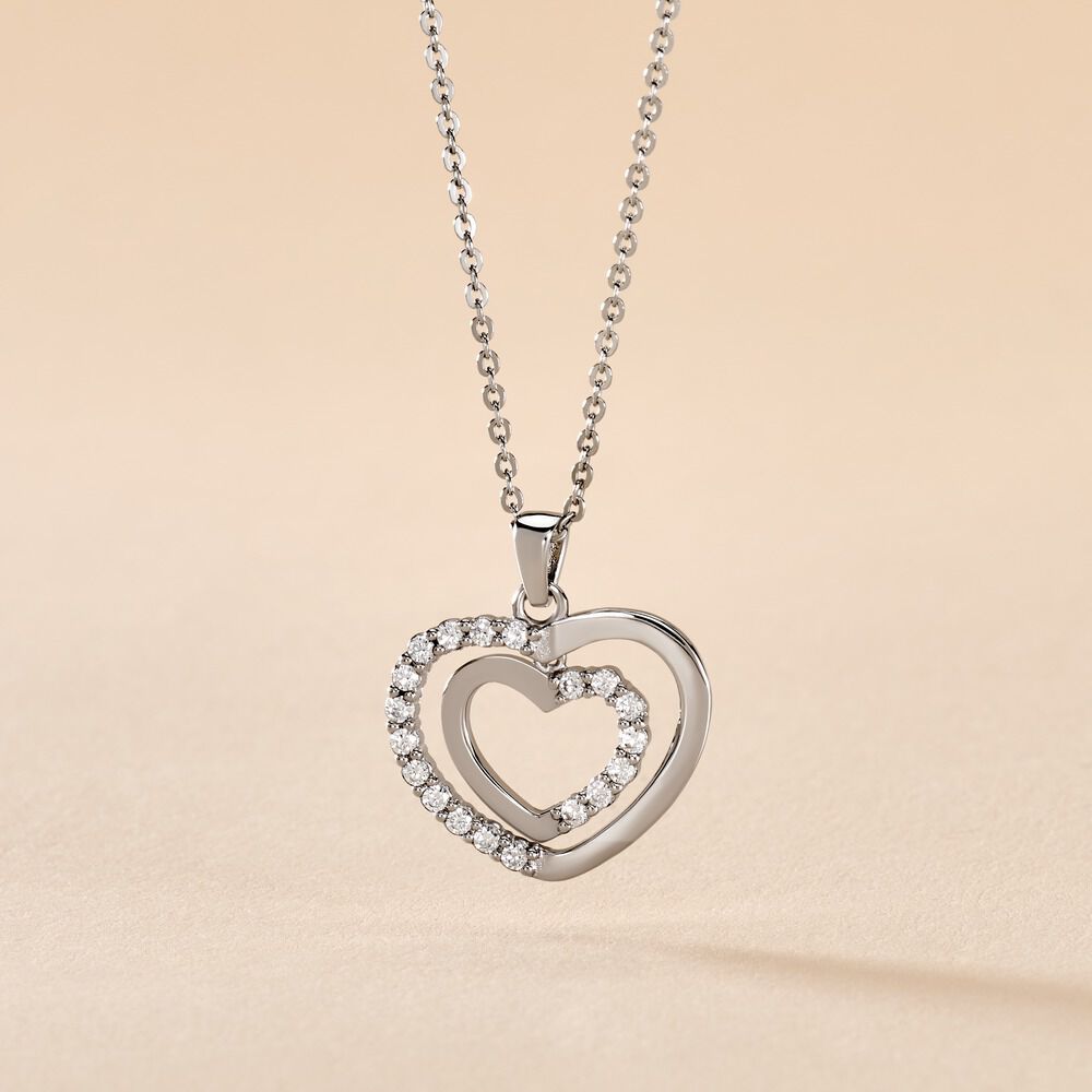 Collier Annabelle Argent Blanc Oxyde De Zirconium - Colliers avec pierres Femme | Marc Orian