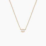 Collier Valentyne Plaque Or Jaune Oxyde De Zirconium - Colliers avec pierres Femme | Marc Orian