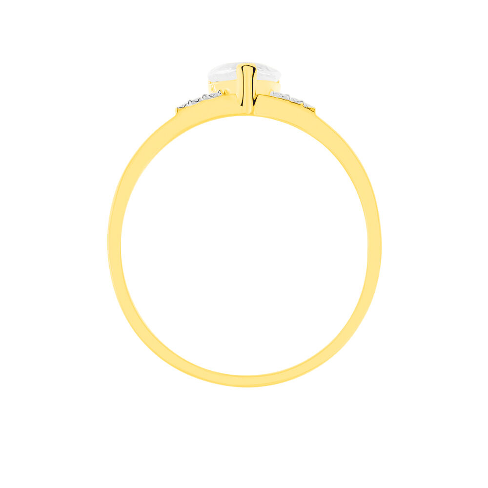 Bague Grishilda Or Jaune Oxyde Oxyde - Solitaires Femme | Marc Orian