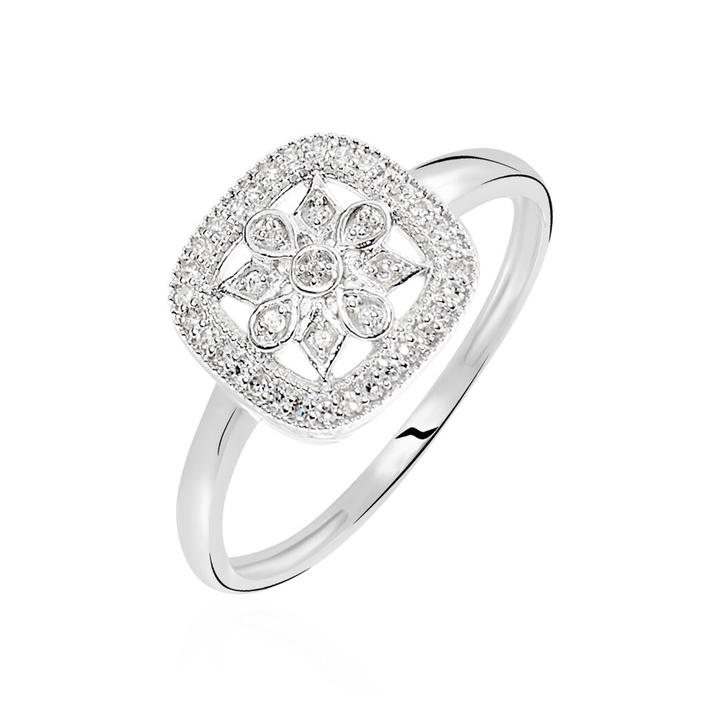 Bague Alixia Or Blanc Diamant - Parures de mariage Femme | Marc Orian