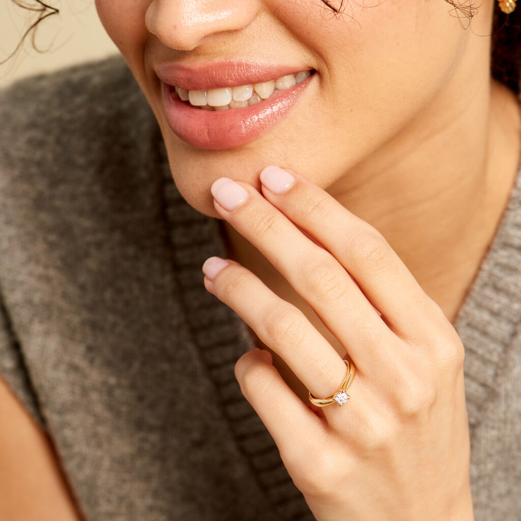 Bague Solitaire Grace Or Jaune Diamant - Bagues Solitaire Femme | Marc Orian