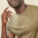 Collie Maille Vivian Argent Blanc - Chaines Homme | Marc Orian