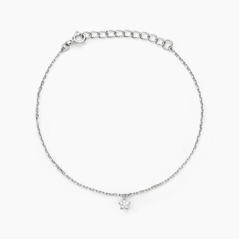 Bracelet Saya Argent Blanc Oxyde De Zirconium - Bracelets chaînes Femme | Marc Orian