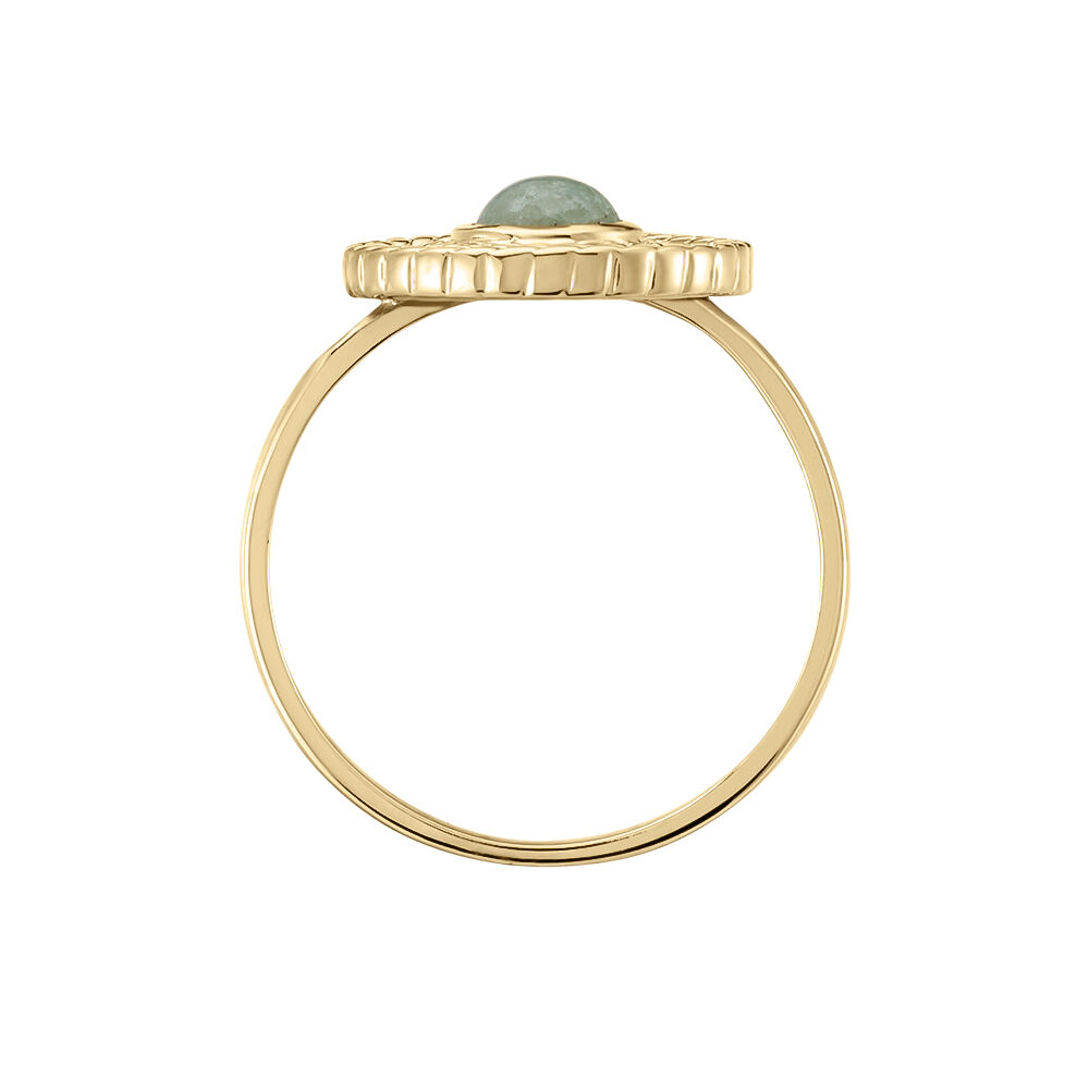 Bague Plaqué Or Jaune Marcia Aventurine - Bagues de promesse Femme | Marc Orian