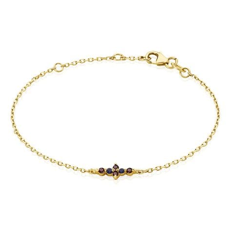 Bracelet Céphée Plaqué Or Doré Pierres De Synthèses - Bracelets chaînes Femme | Marc Orian