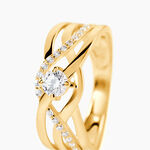 Bague Harmonia Or Jaune Oxyde De Zirconium - Solitaires Femme | Marc Orian