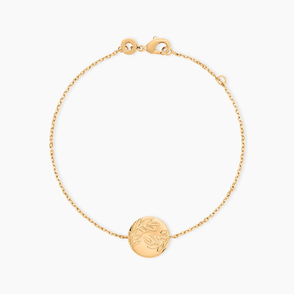 Bracelet Hanaelle Plaque Or Jaune - Bracelets Medailles Femme | Marc Orian