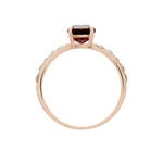 Bague Or Rose Monroe Rhodolite Oxydes De Zirconium - Bagues avec pierre Femme | Marc Orian