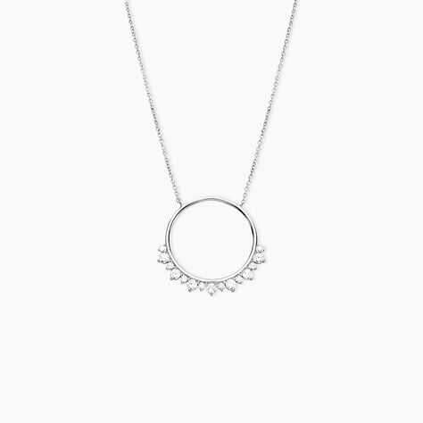 Collier Camil Argent Blanc Oxyde De Zirconium - Colliers avec pierres Femme | Marc Orian