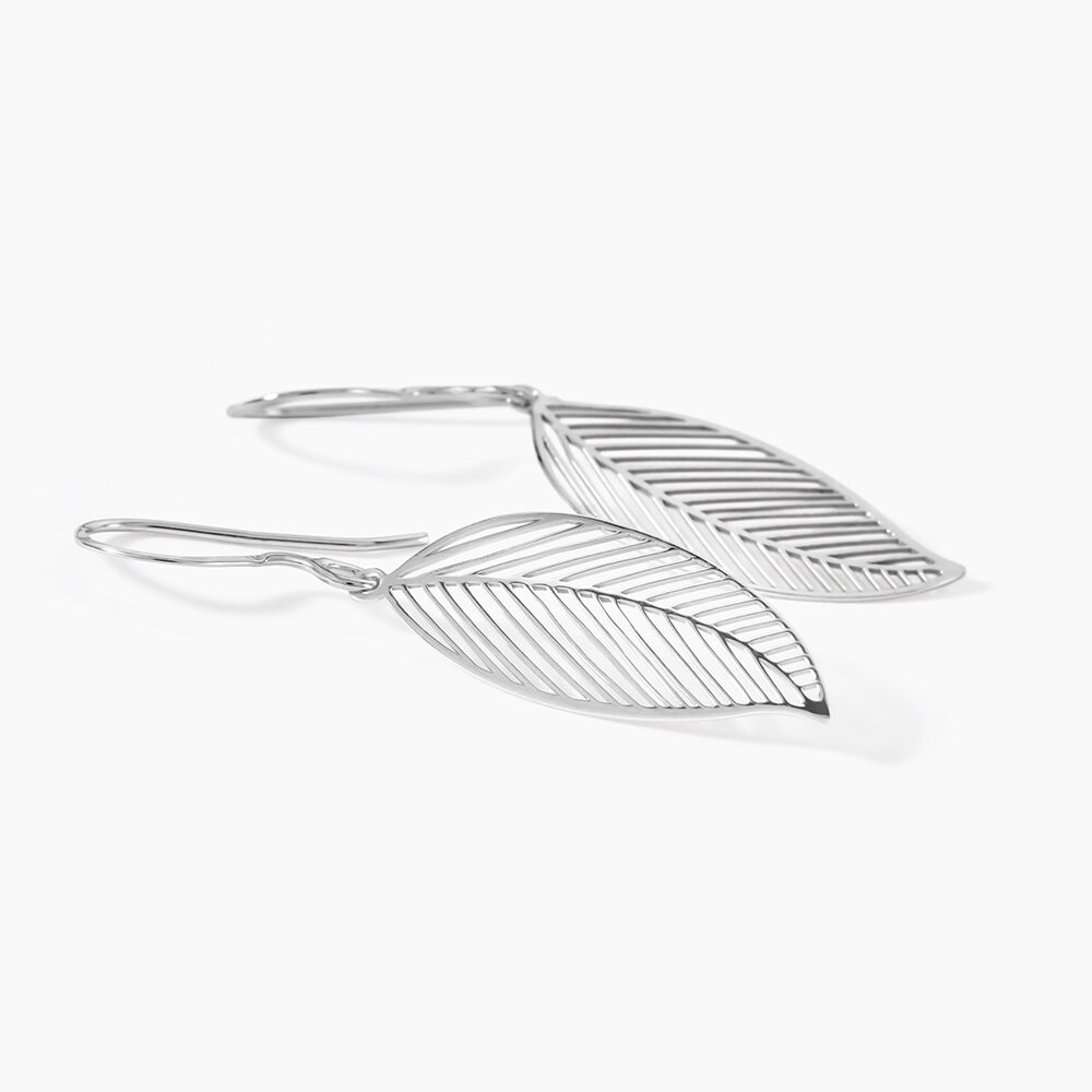 Boucles D'oreilles Pendantes Fanni Argent Blanc - Pendantes Femme | Marc Orian