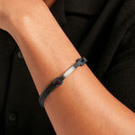 Bracelet Jourdan Donovan Acier Noir - Bracelets cuir Homme | Marc Orian