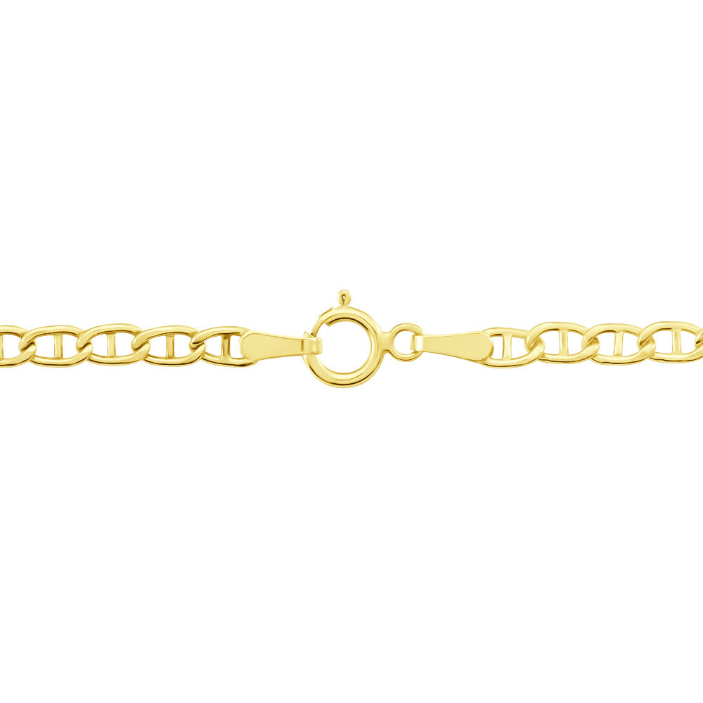 Collier Capucin Or Jaune Maille Marine Plate - Chaines Homme | Marc Orian