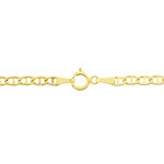 Collier Capucin Or Jaune Maille Marine Plate - Chaines Homme | Marc Orian