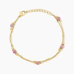 Bracelet Acier Jaune Rhodochrosite - Bracelets cha&icirc;nes Femme | Marc Orian