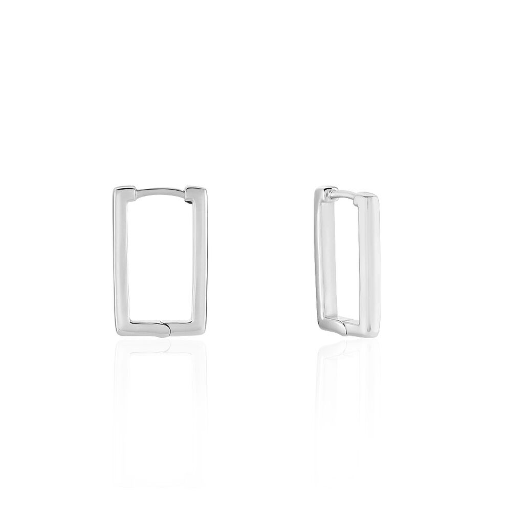 Créoles Keiko Argent Blanc - Créoles Femme | Marc Orian