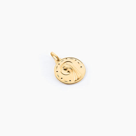 Pendentif Vierge Rond Diamante Or Jaune - Médailles et médaillons Unisex | Marc Orian