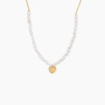 Collier Loving Pearl Argent Dor&eacute; A L'Or 750/1000 Perle De Culture - Colliers avec pierres Femme | Marc Orian