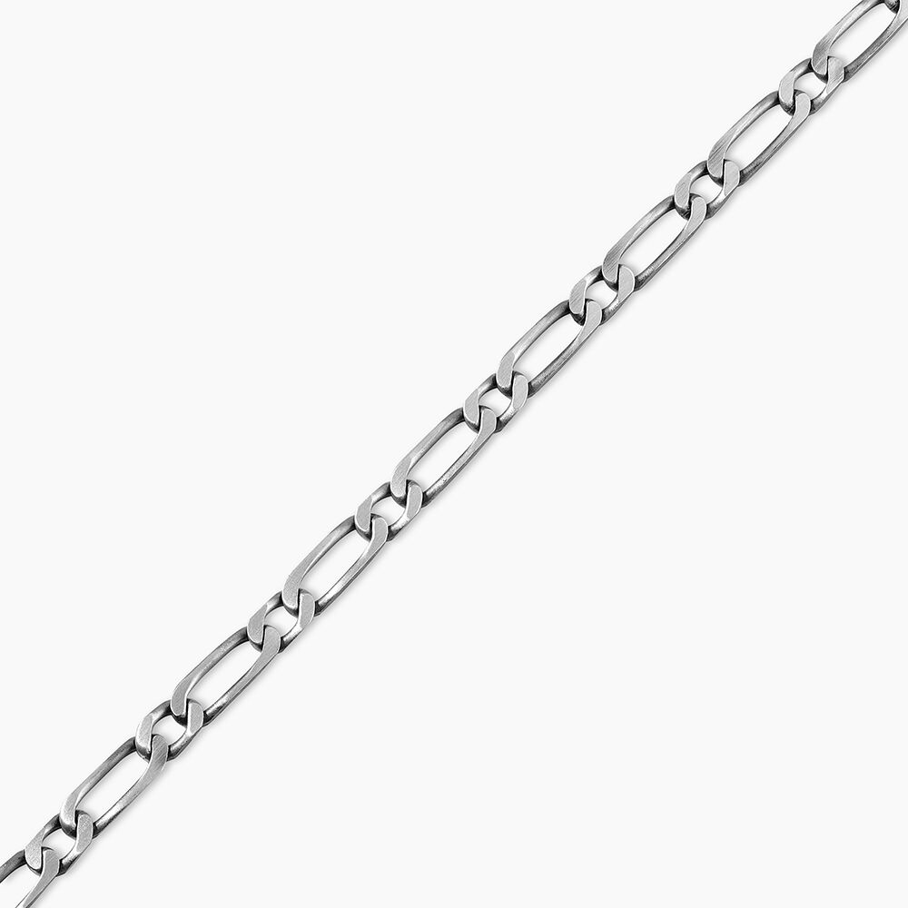 Bracelet Anilo Noircie Argent Blanc - Bracelets mailles Homme | Marc Orian