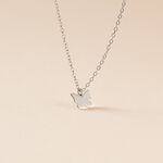 Collier Papilio Argent Blanc - Colliers ras du cou Femme | Marc Orian