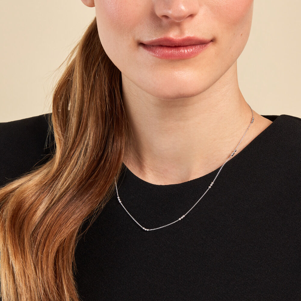 Collier Eniola Argent Blanc - Colliers Femme | Marc Orian