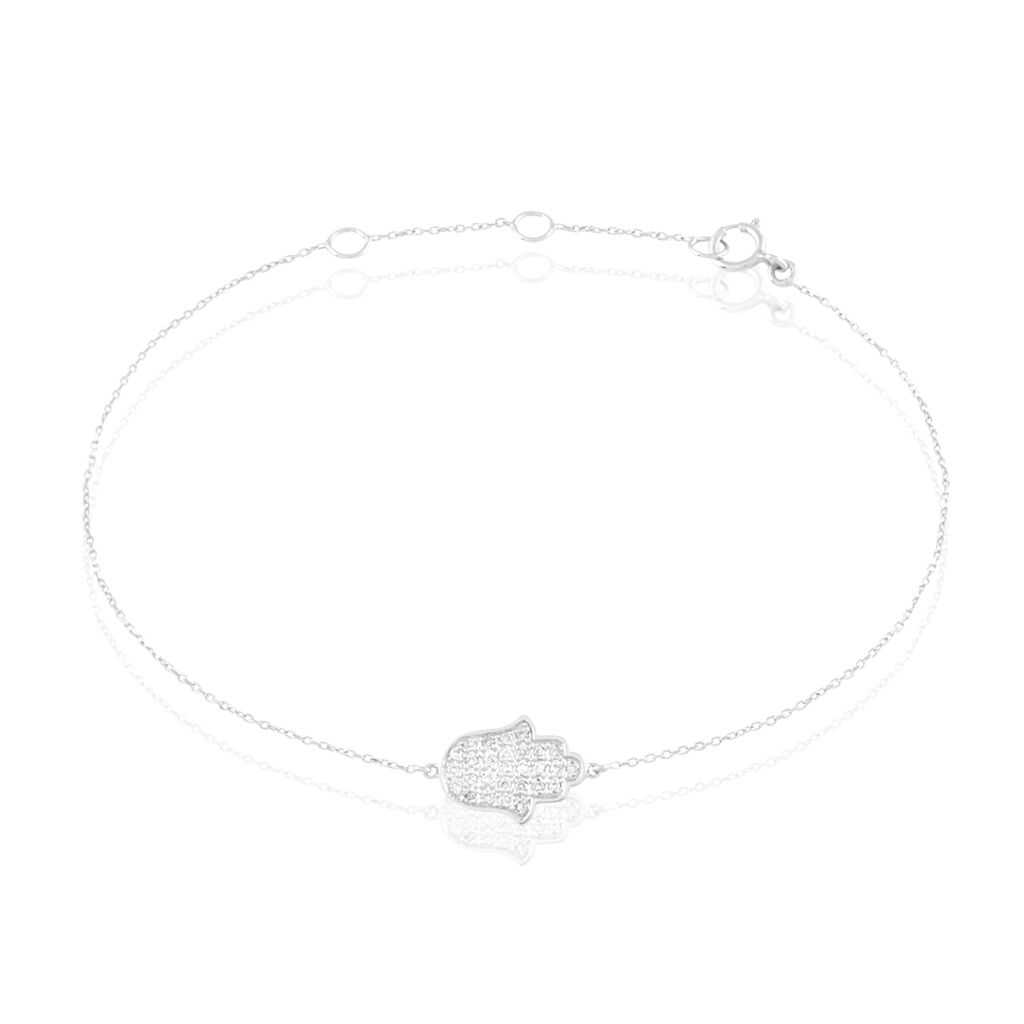 Bracelet Aicha Or Blanc Diamant - Bracelets cha&icirc;nes Femme | Marc Orian
