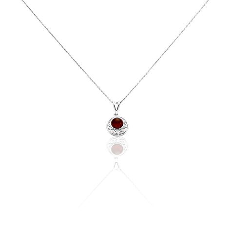 Collier Argent Blanc Mystica Ambre - Colliers avec pierres Femme | Marc Orian