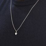 Pendentif Eudocie Coeur Lisse Or Blanc - Pendentifs Famille | Marc Orian