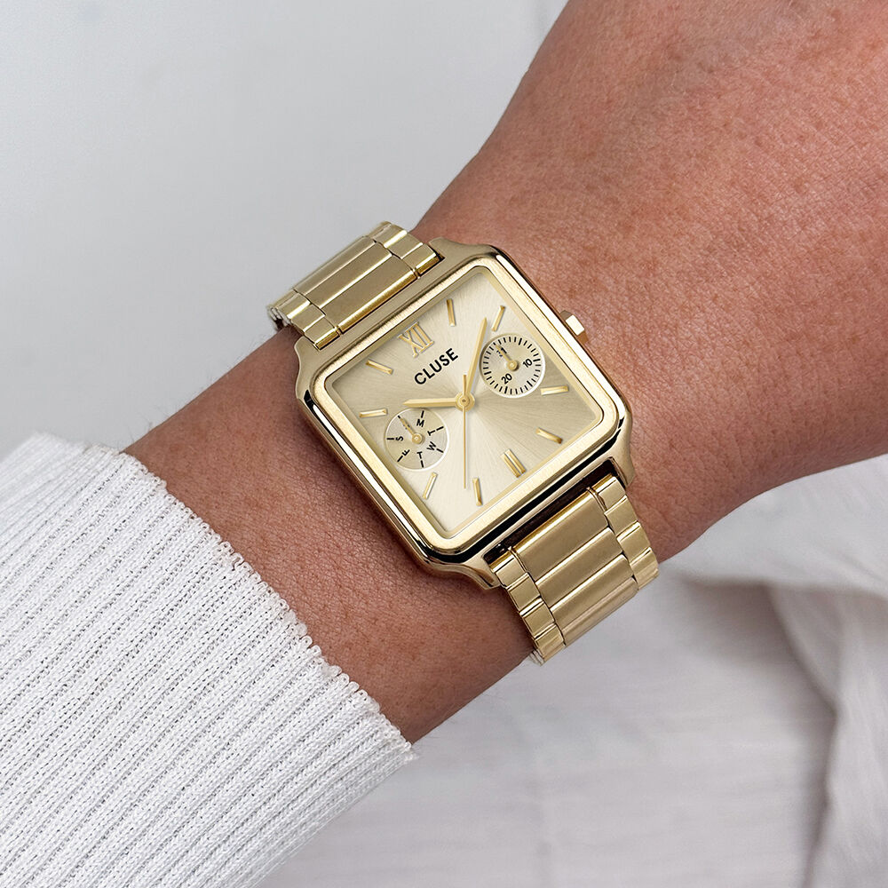 Montre Cluse Gracieuse Multifonction Champagne - Montres &eacute;tanches Femme | Marc Orian
