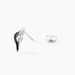 Boucles D'oreilles Puces Sculptural Or Blanc Diamant - Puces Femme | Marc Orian