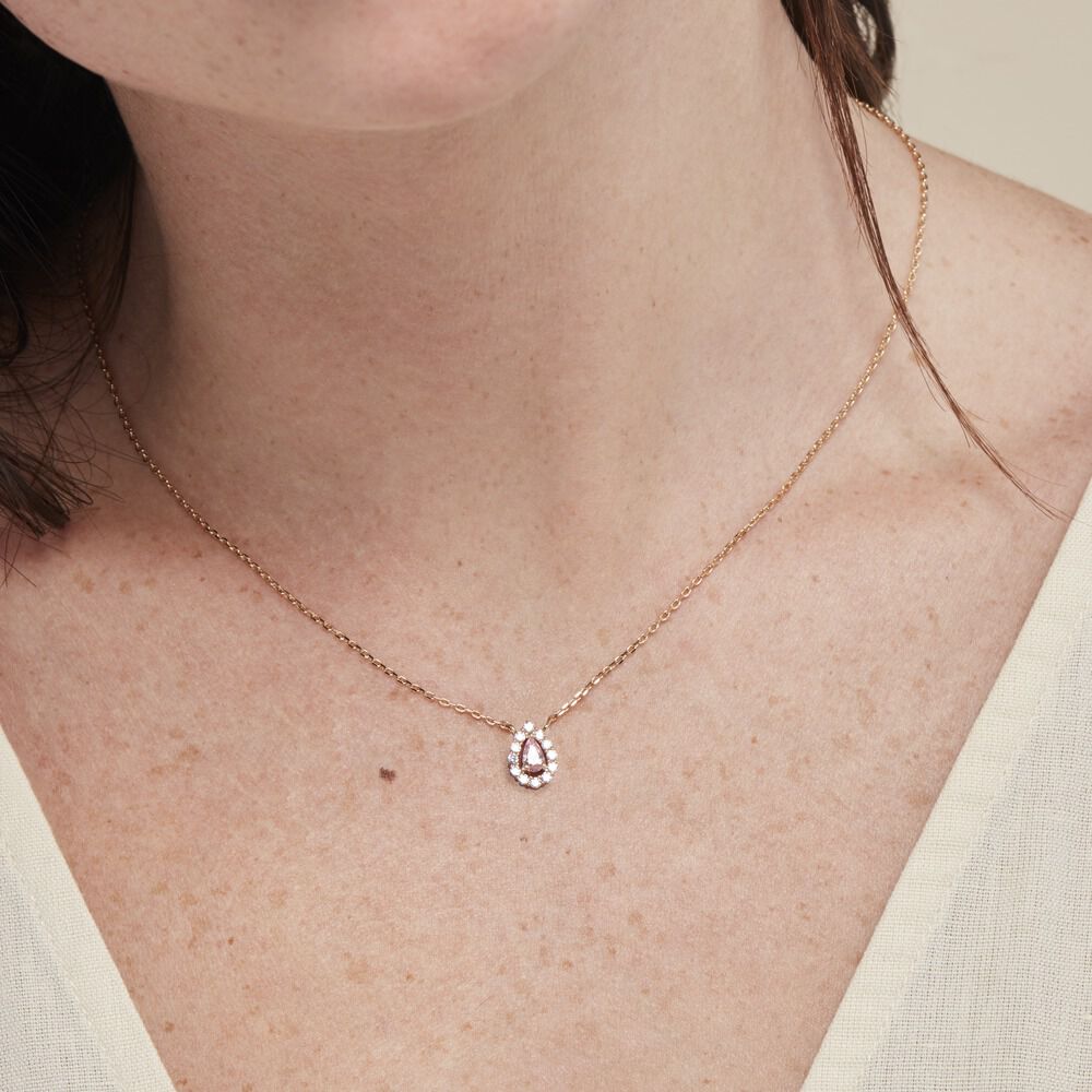 Collier Zihna Plaqué Or Jaune Pierre De Synthèse Oxyde - Colliers avec pierres Femme | Marc Orian