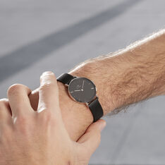 Montre Daniel Wellington Classic Ashfield Noir - Montres Homme | Marc Orian
