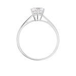 Solitaire Or Blanc Laurian Oxyde De Zirconium Blanc - Solitaires Femme | Marc Orian