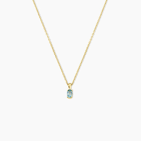 Collier Poem Argent Jaune Topaze - Colliers avec pierres Femme | Marc Orian
