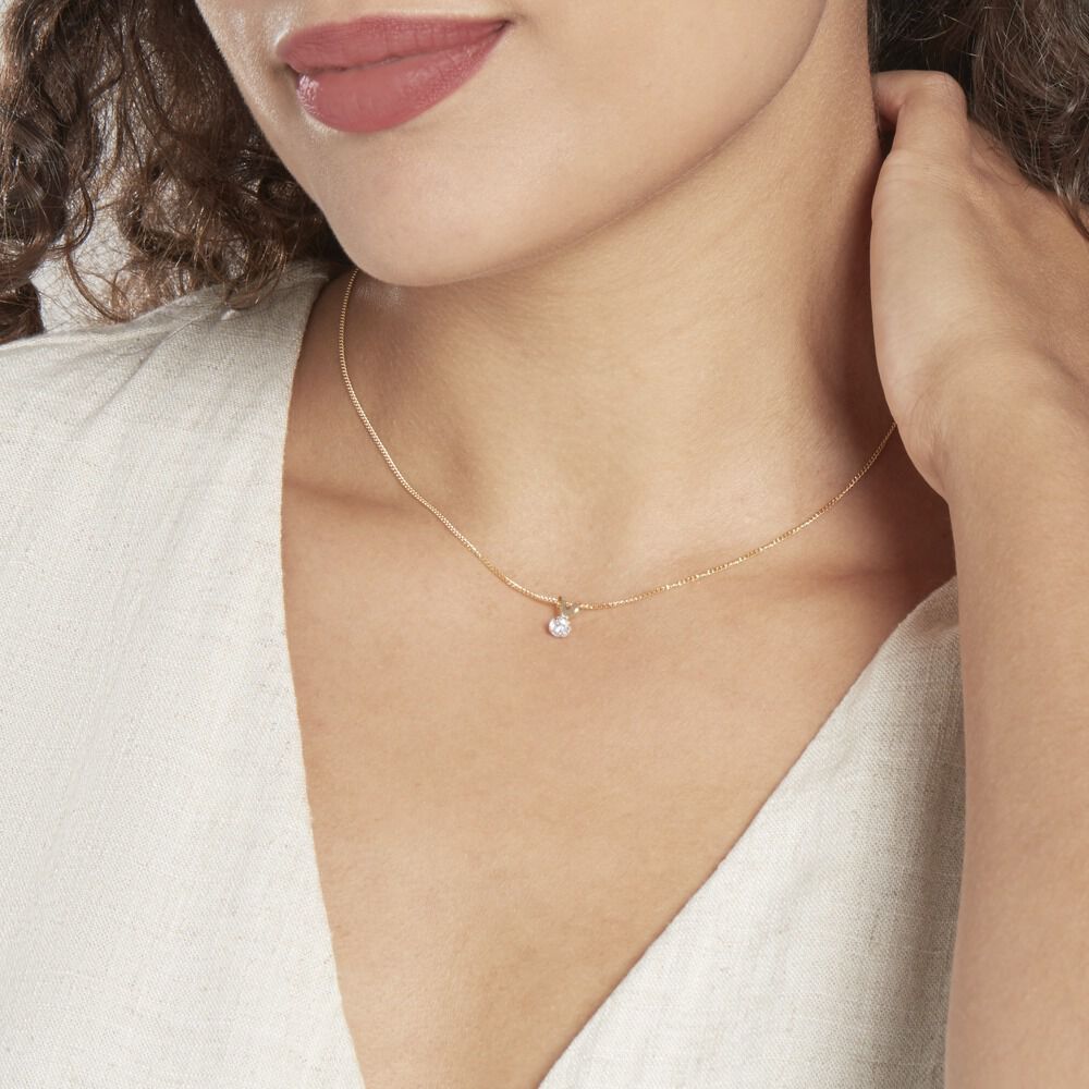 Pendentif Mabila Or Jaune Oxyde De Zirconium - Pendentifs Femme | Marc Orian