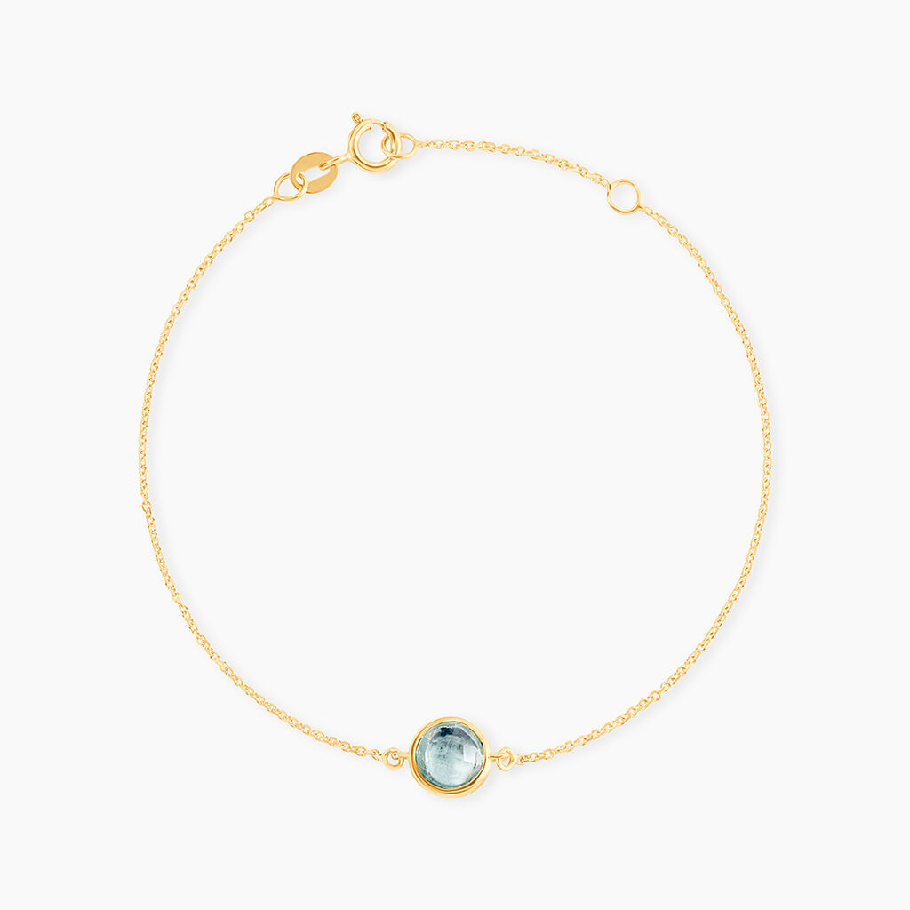 Bracelet Or Jaune Arenale Topaze - Bracelets cha&icirc;nes Femme | Marc Orian