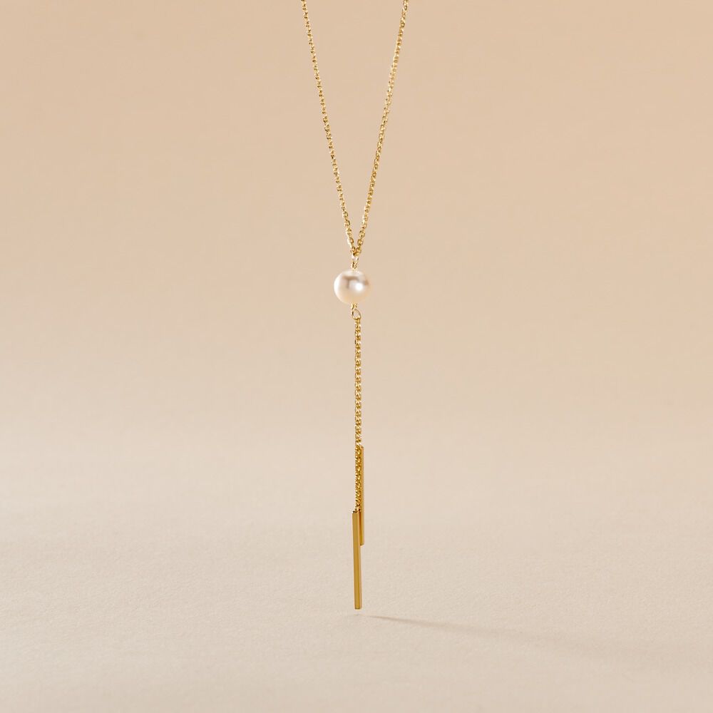 Collier Salman Or Jaune Perle De Culture - Colliers avec pierres Femme | Marc Orian